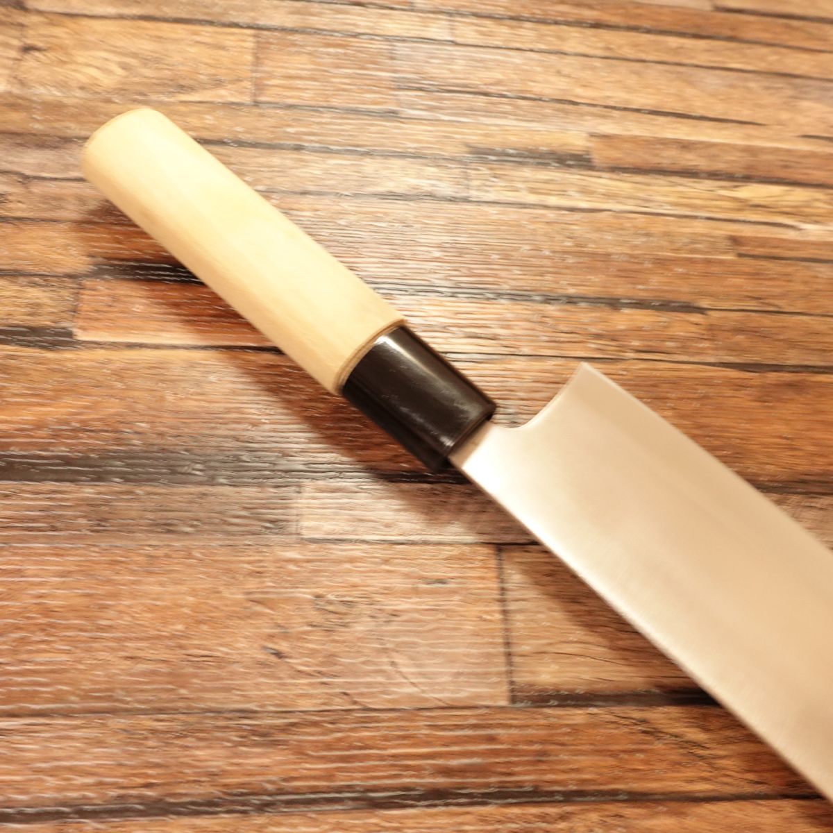 Sekimunekage Nakiri Knife, Sharpened, Double Bevel, Stainless Steel, Near Unused, 160mm