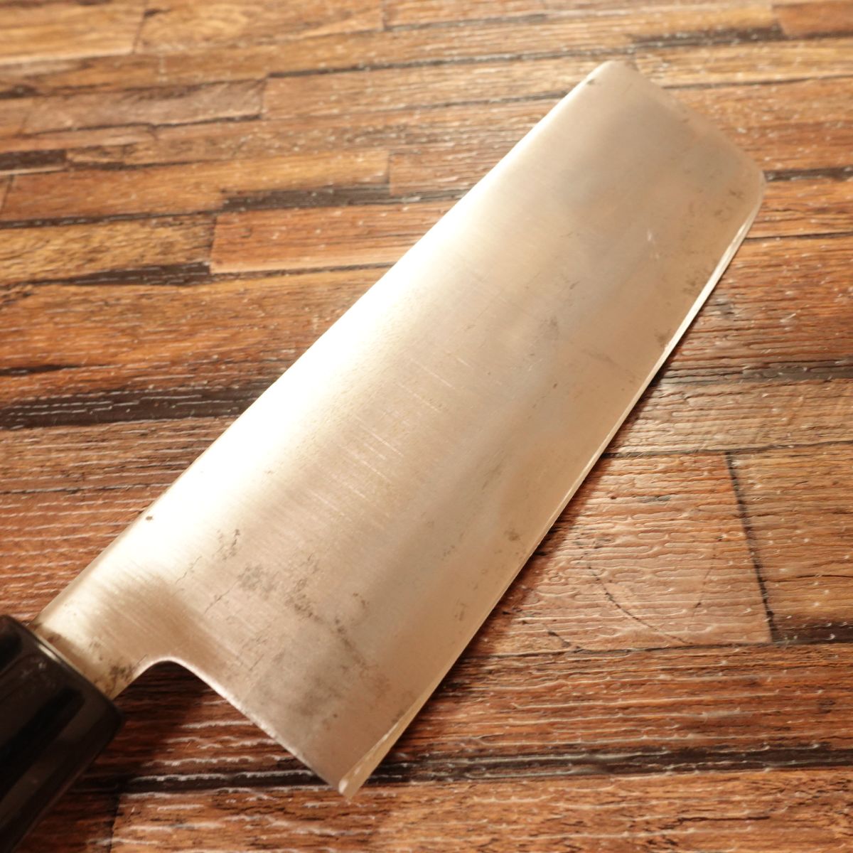 Katsuhiro Nakiri Knife, Sharpened, Double Bevel, Hagane, Echigo Katsuhiro, 160mm