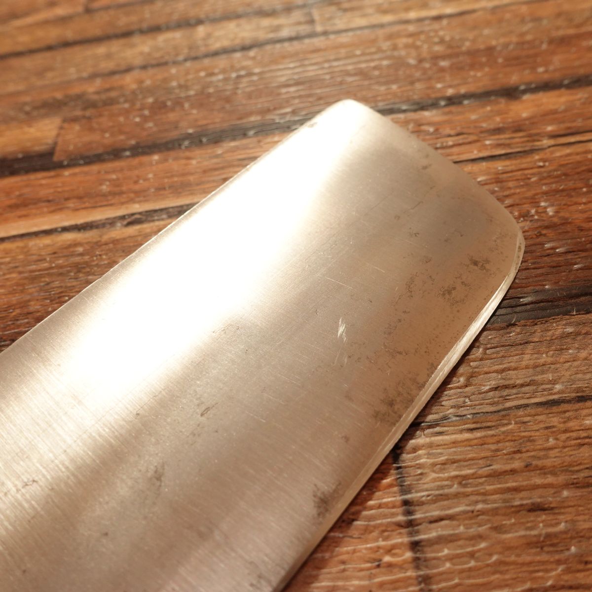 Katsuhiro Nakiri Knife, Sharpened, Double Bevel, Hagane, Echigo Katsuhiro, 160mm