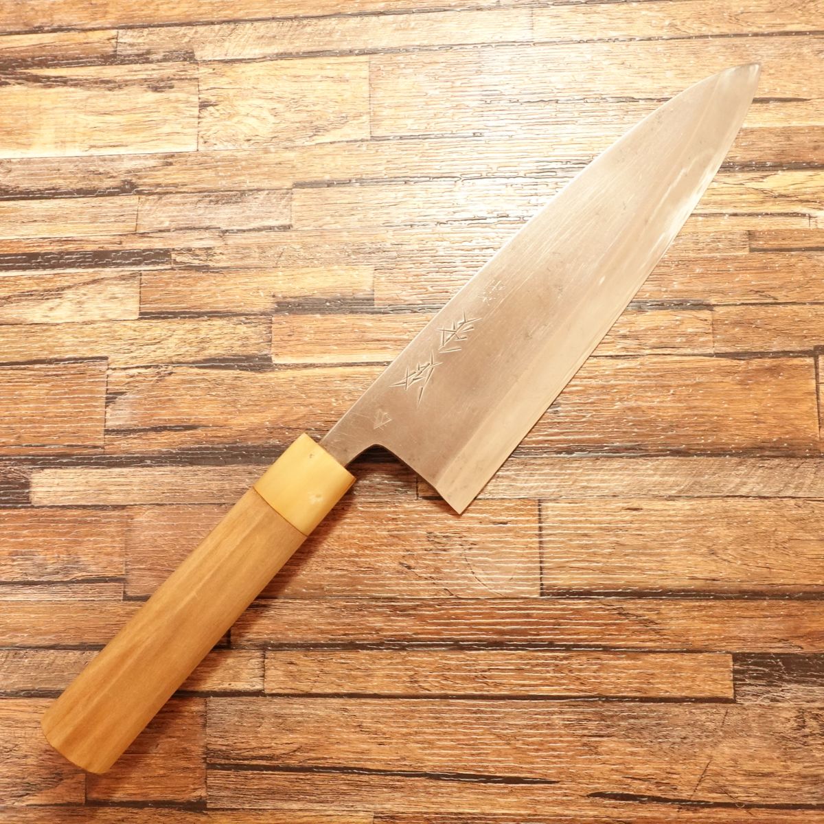 Sugimoto Large Deba Knife, Sharpened, White Water Buffalo Handle, Tokyo Sugimoto, 215mm
