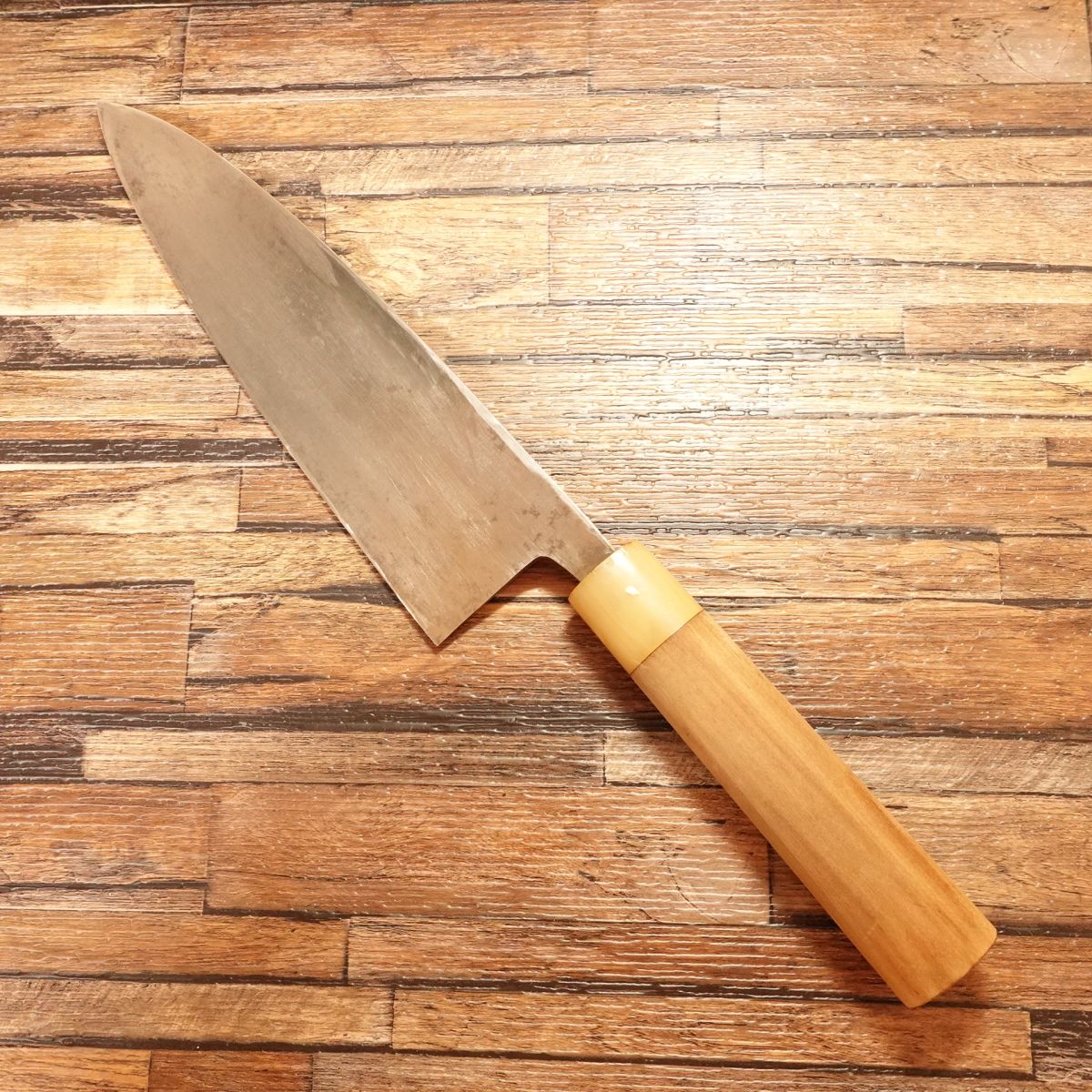 Sugimoto Large Deba Knife, Sharpened, White Water Buffalo Handle, Tokyo Sugimoto, 215mm