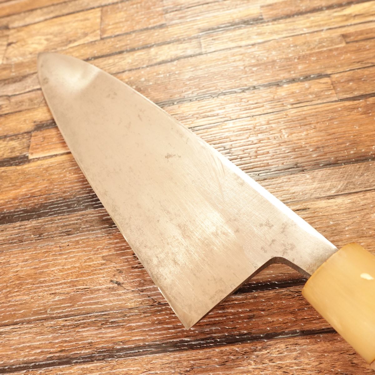 Sugimoto Large Deba Knife, Sharpened, White Water Buffalo Handle, Tokyo Sugimoto, 215mm