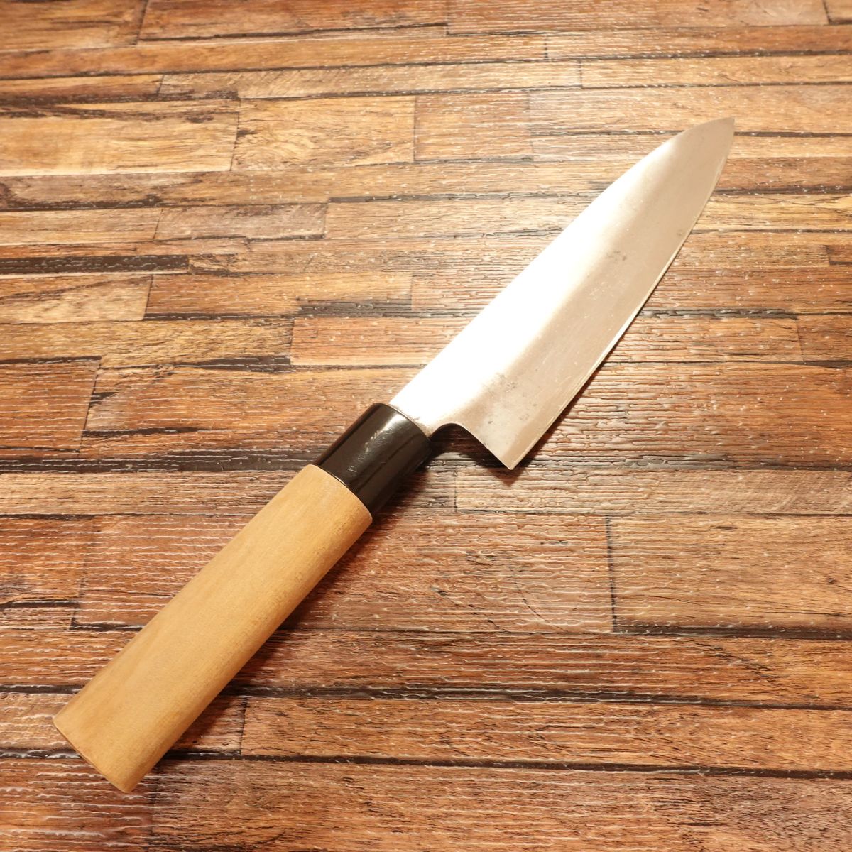 Katsuhiro Santoku Knife, Sharpened, Double Bevel, Hagane, Echigo Katsuhiro, 175mm