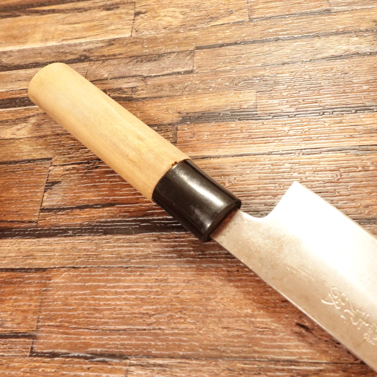 Katsuhiro Santoku Knife, Sharpened, Double Bevel, Hagane, Echigo Katsuhiro, 175mm