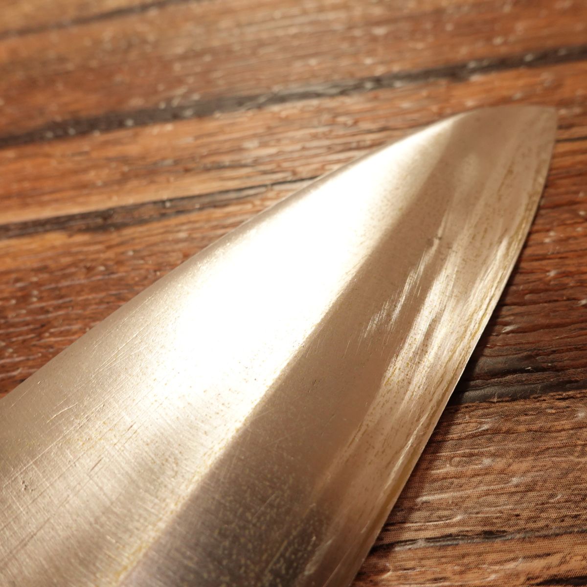 Seki Fujitsugu Ai-Deba Knife, Sharpened, Thin Deba, Hagane, Single Bevel, 155mm