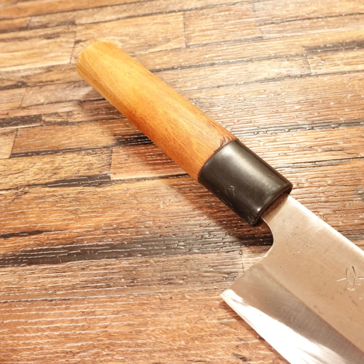 Seki Fujitsugu Ai-Deba Knife, Sharpened, Thin Deba, Hagane, Single Bevel, 155mm