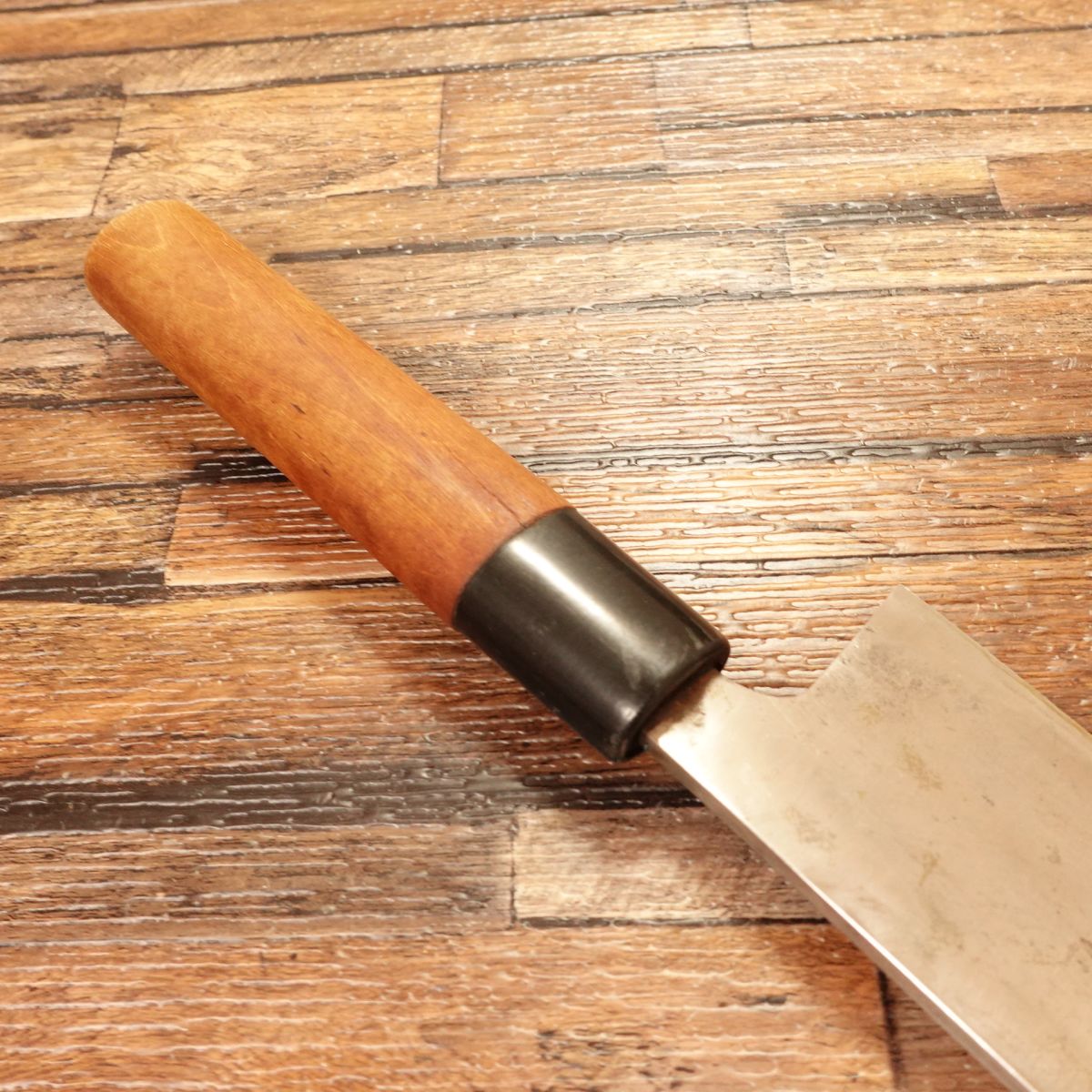 Seki Fujitsugu Ai-Deba Knife, Sharpened, Thin Deba, Hagane, Single Bevel, 155mm