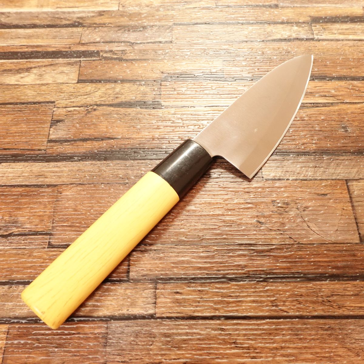 Nakamura Komei Aji-Kiri Knife, Sharpened, Small Deba Knife, Stainless Steel, 105mm