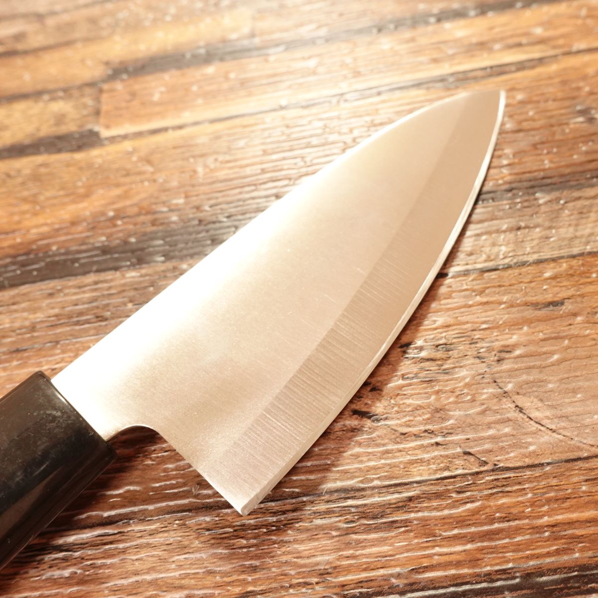 Nakamura Komei Aji-Kiri Knife, Sharpened, Small Deba Knife, Stainless Steel, 105mm