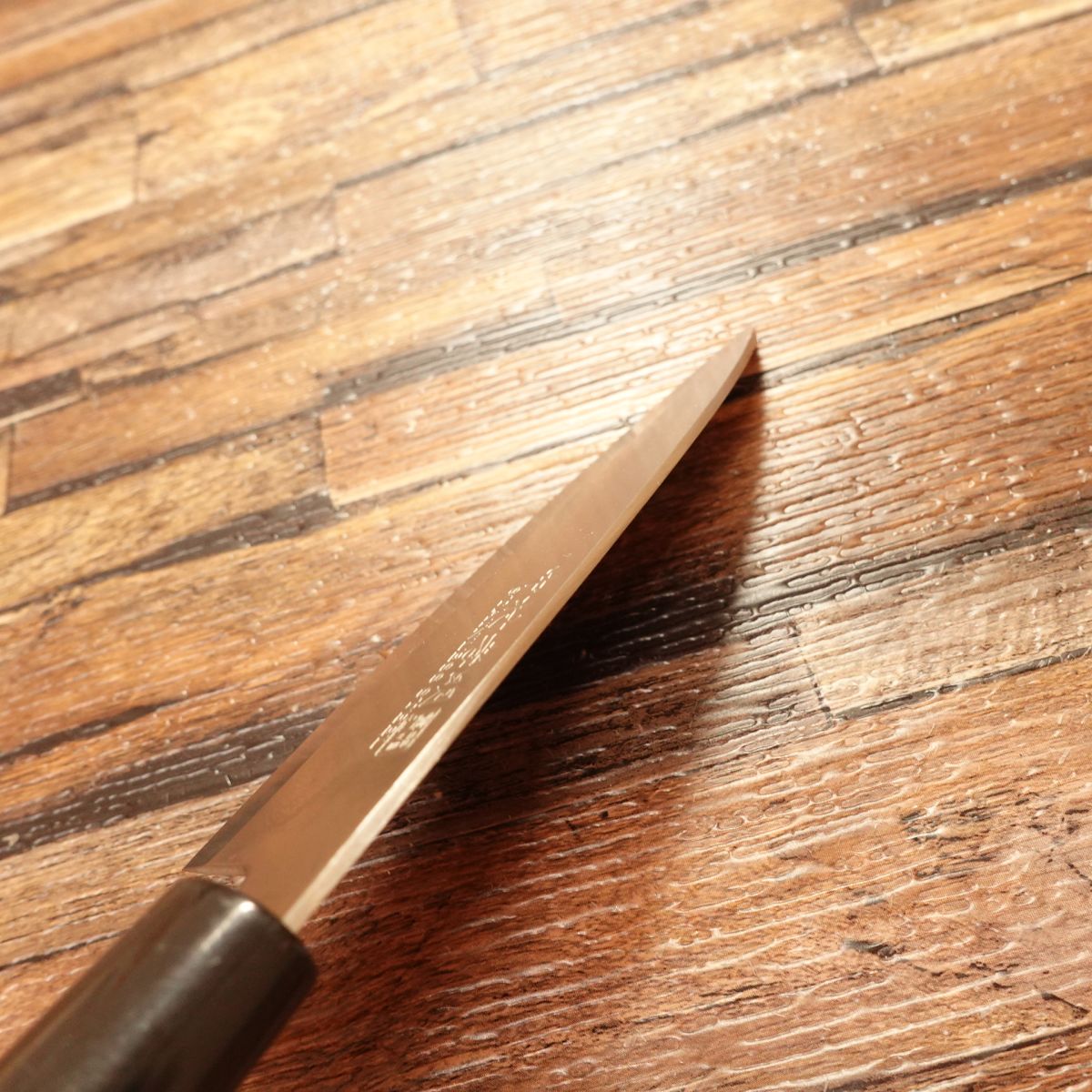 Nakamura Komei Aji-Kiri Knife, Sharpened, Small Deba Knife, Stainless Steel, 105mm