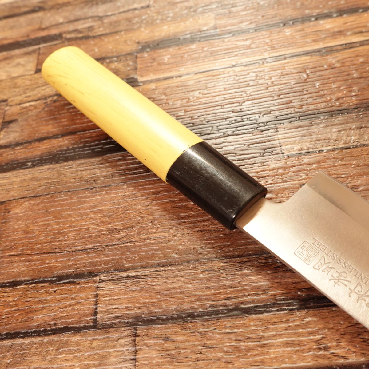 Nakamura Komei Aji-Kiri Knife, Sharpened, Small Deba Knife, Stainless Steel, 105mm
