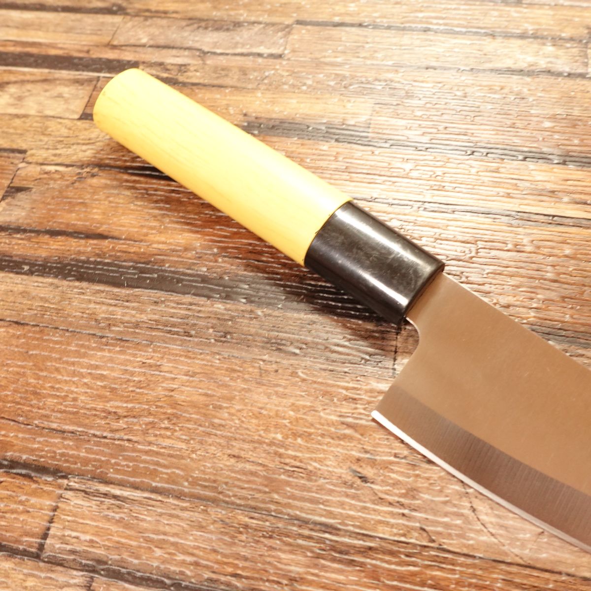 Nakamura Komei Aji-Kiri Knife, Sharpened, Small Deba Knife, Stainless Steel, 105mm