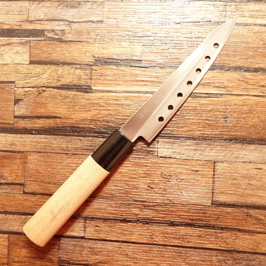 Seki Munekage Petty Knife, Sharpened, Perforated, Fruit Knife, Lightweight, Seki Munekage Work, 125mm