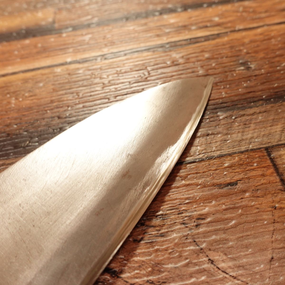 Sadagoro Aji-Kiri Knife, Sharpened, Small Deba Knife, Thick Blade, Hagane, 125mm