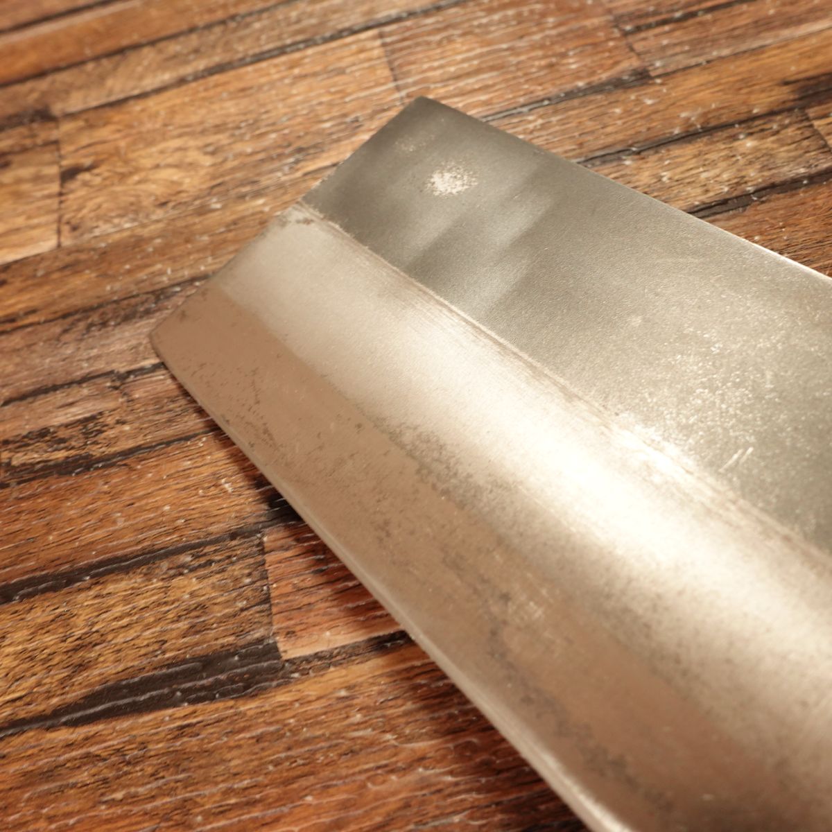 Teruhisa Men-Kiri Knife, Sharpened, Ishizuki Black Finish, Soba Cutter, Moonstone Honpo, Nearly Unused, Boxed, 215mm