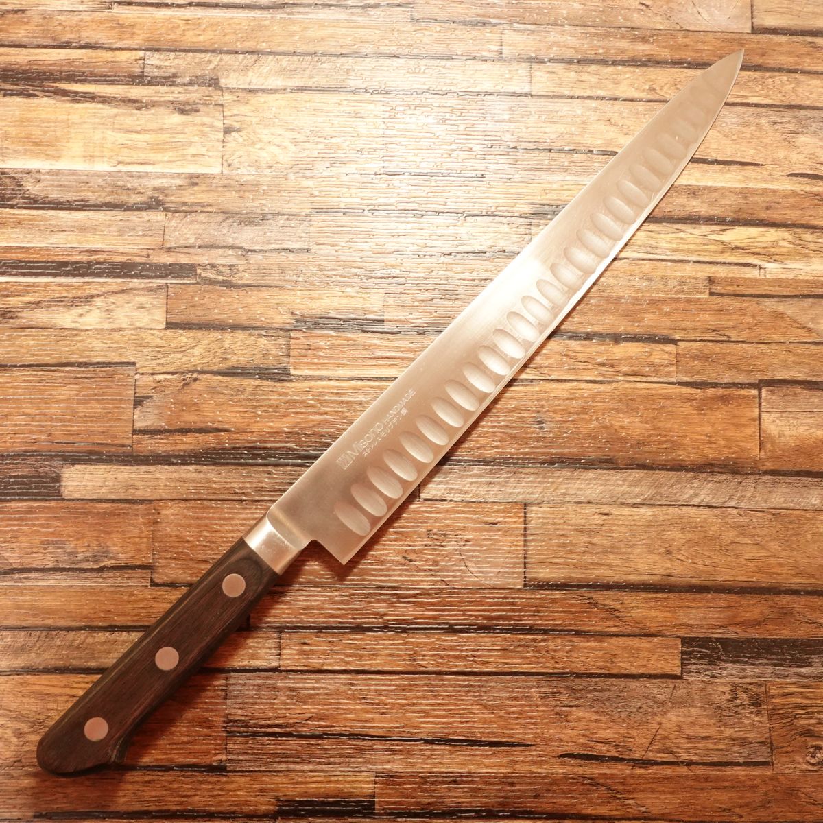 Misono Sujihiki Knife, Sharpened, Misono Salmon, Slicer, Gyuto, Semi-Single Bevel 8:2, Minimal Wear, 300mm