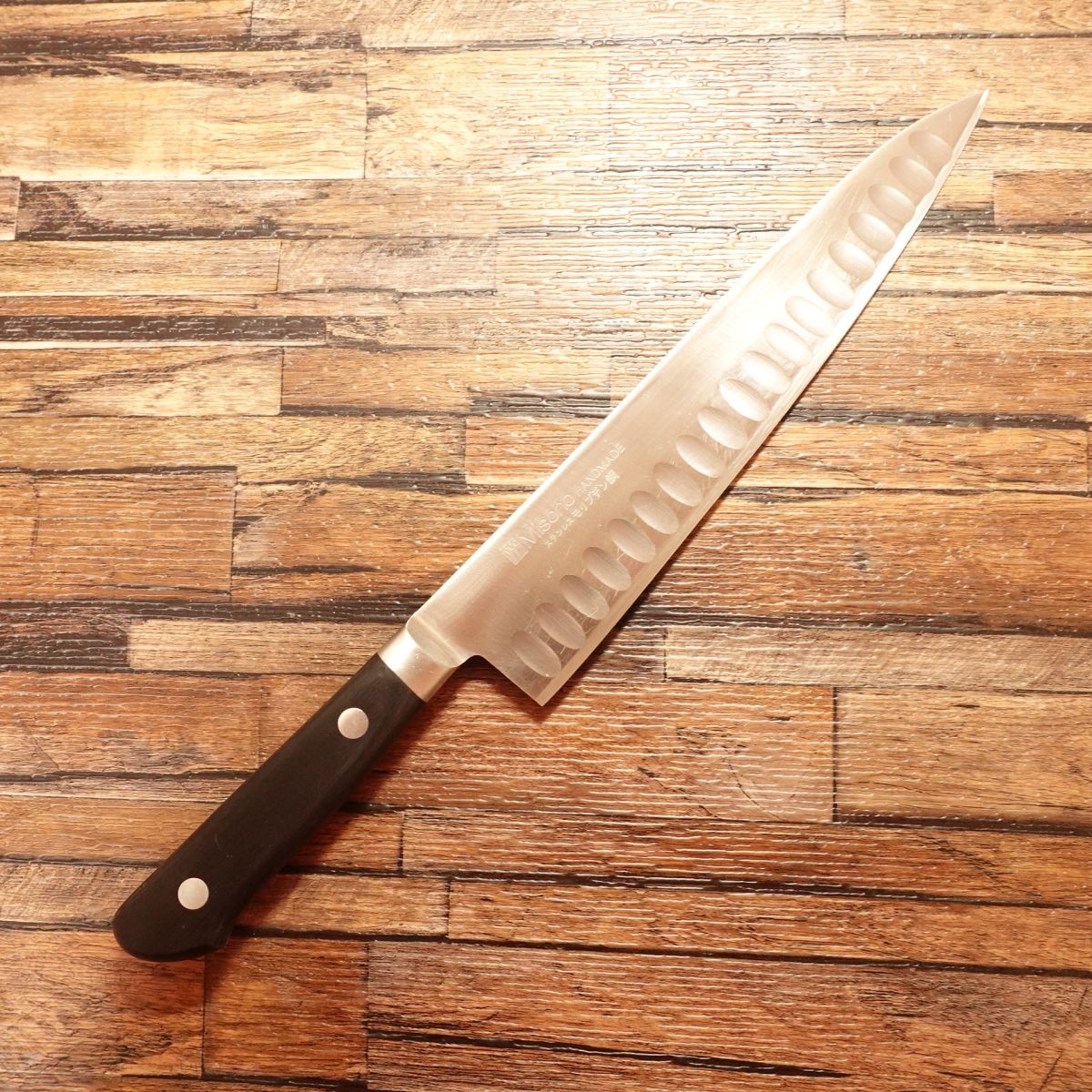 Misono Gyuto Knife, Sharpened, Misono Salmon, Chef’s Knife, Semi-Single Bevel 8:2, Lightly Used, 215mm