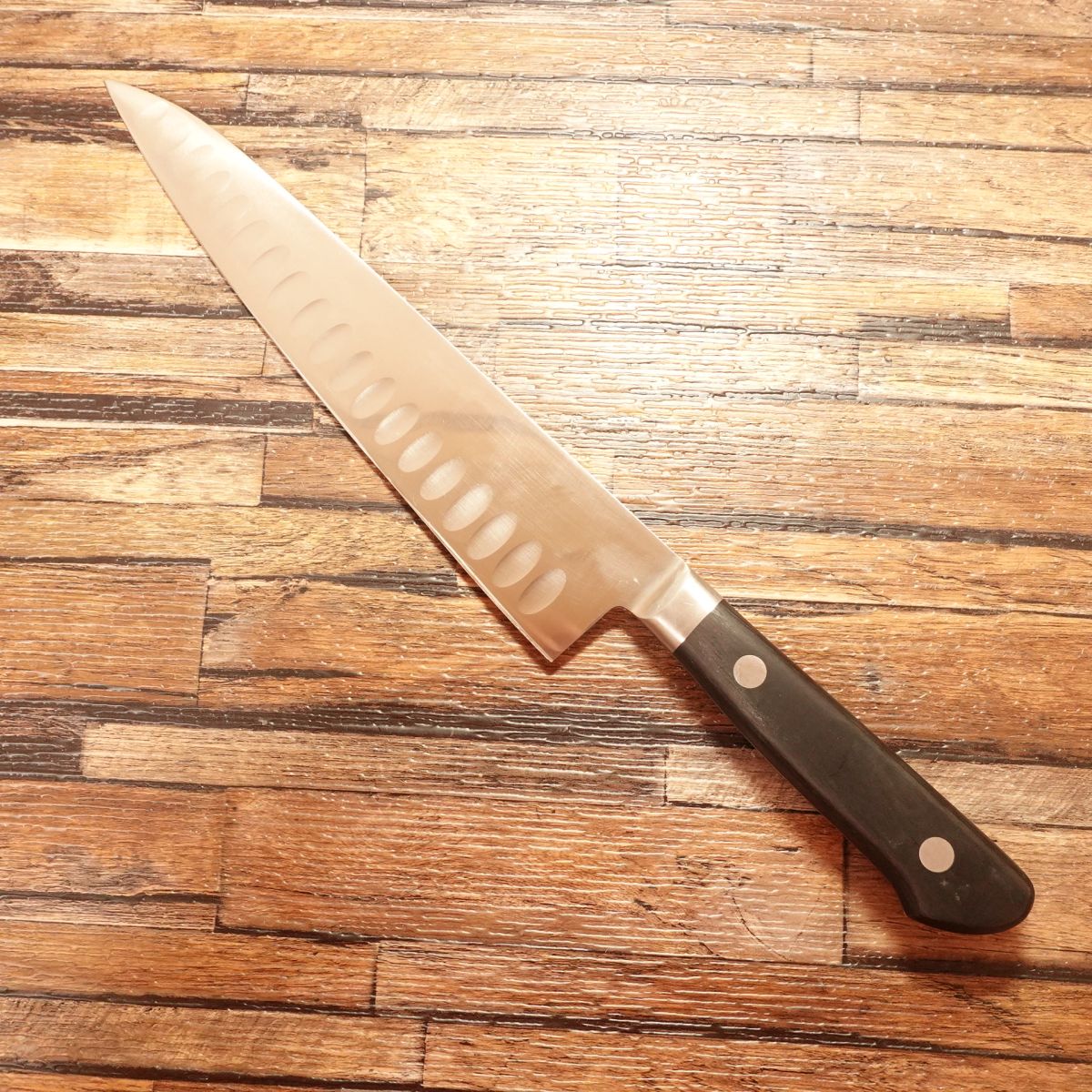 Misono Gyuto Knife, Sharpened, Misono Salmon, Chef’s Knife, Semi-Single Bevel 8:2, Lightly Used, 215mm