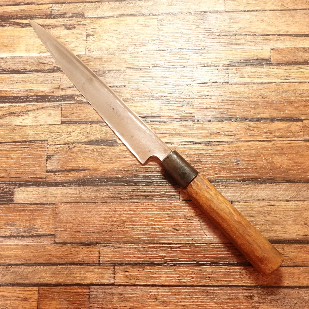 Seki Magoroku Yanagiba Knife, Sharpened, Ginju, Hon-Hagane, Sashimi Knife, Slight Handle Deformation, 200mm