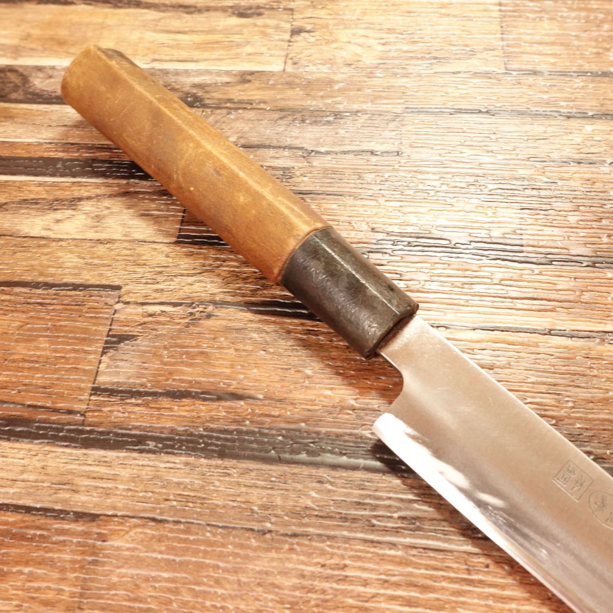 Seki Magoroku Yanagiba Knife, Sharpened, Ginju, Hon-Hagane, Sashimi Knife, Slight Handle Deformation, 200mm