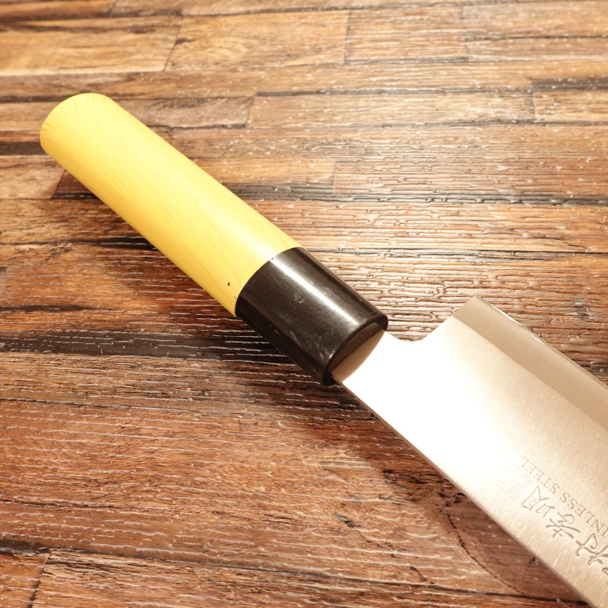 Nakamura Komei Aji-Kiri Knife, Sharpened, Small Deba Knife, Stainless Steel, 165mm