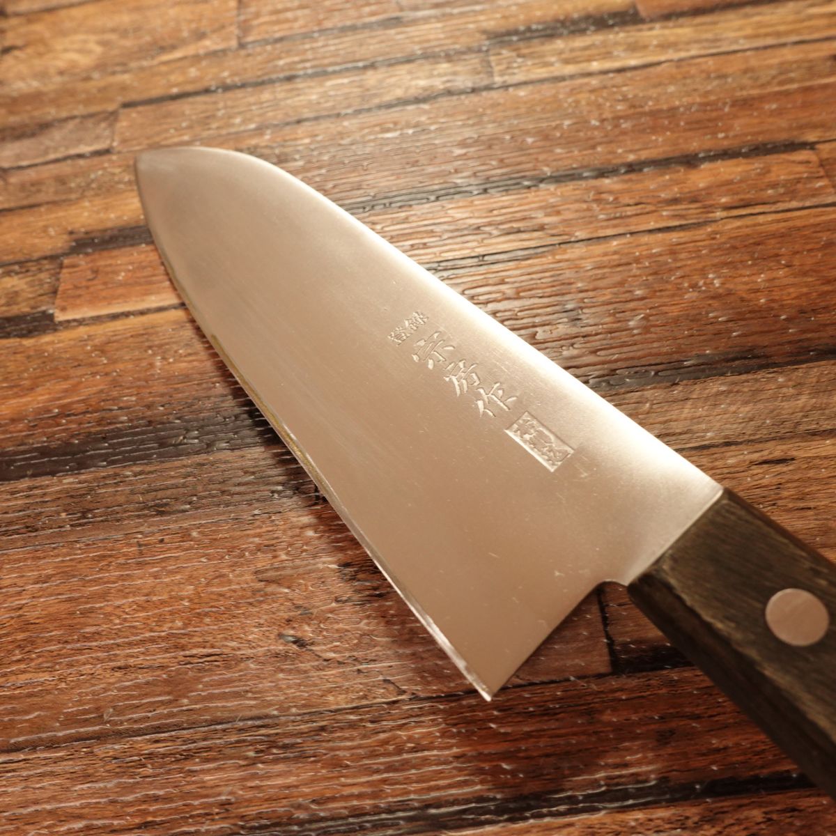 Munefusa Santoku Knife, Sharpened, All-Purpose Knife, Honwarikomi, Munefusa Work, 160mm
