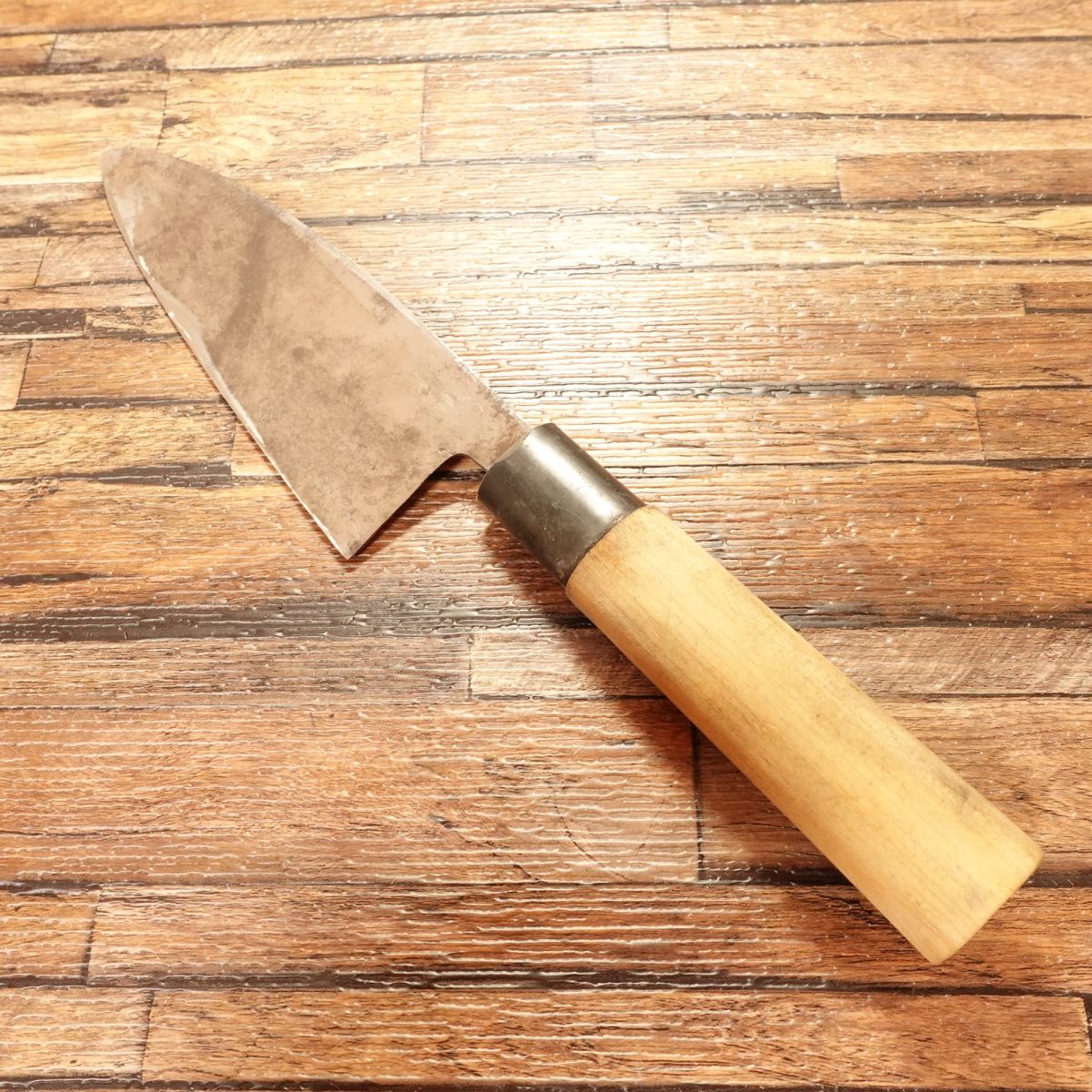 Toshimitsu Deba Knife, Sharpened, Single Bevel, Hagane, 145mm