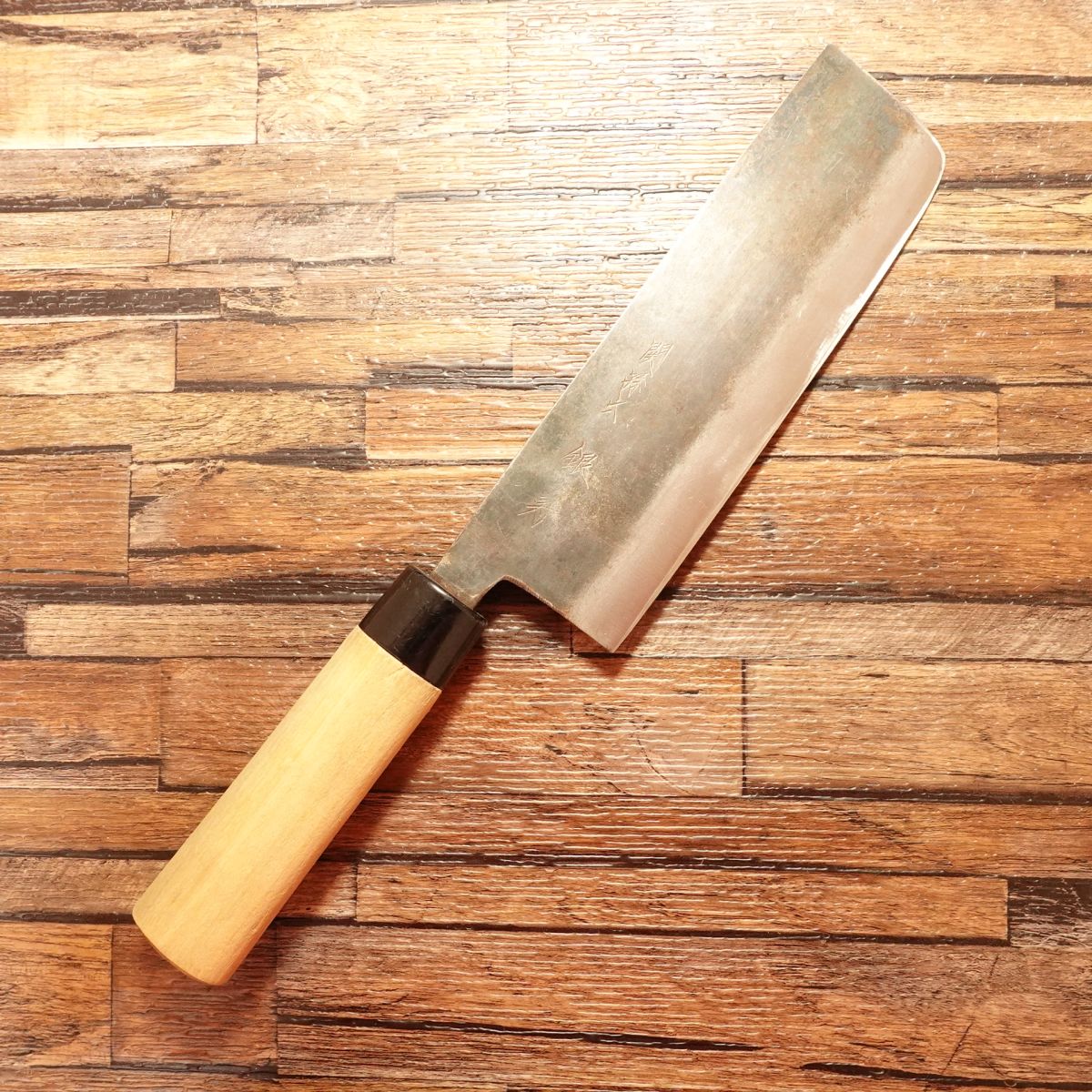 Seki Magoroku Nakiri Knife, Sharpened, Ginju, Kuro-Uchi, KAI, 160mm
