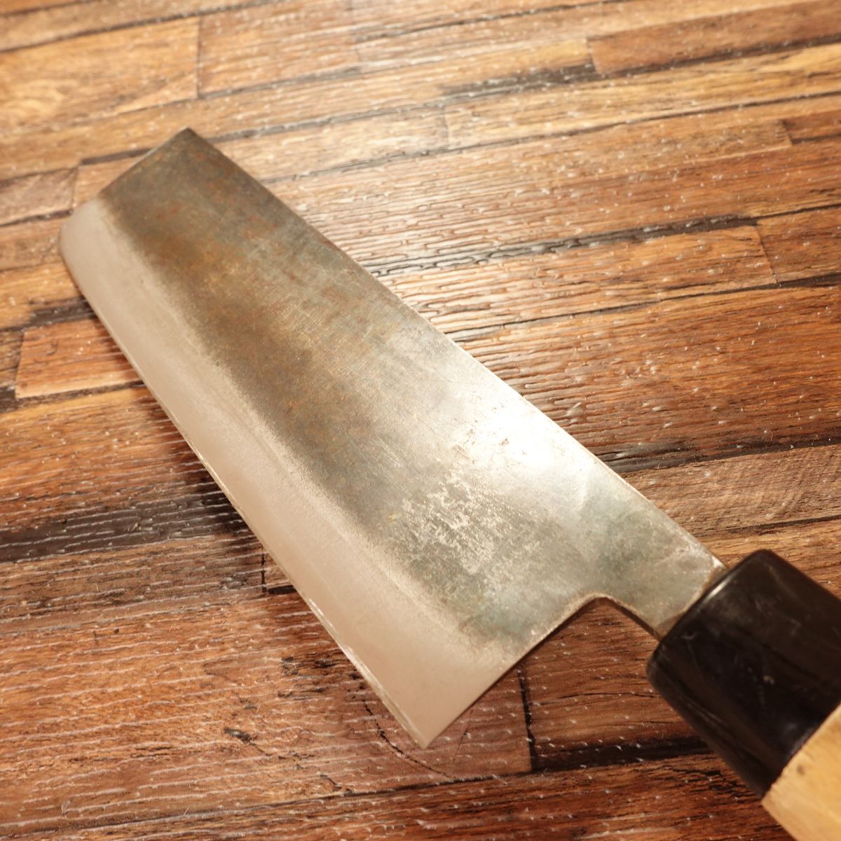 Seki Magoroku Nakiri Knife, Sharpened, Ginju, Kuro-Uchi, KAI, 160mm