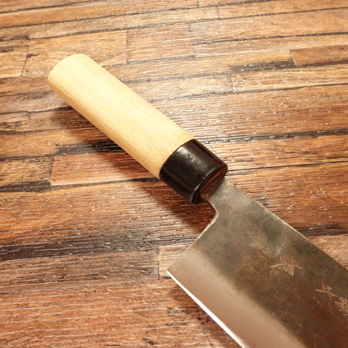 Seki Magoroku Nakiri Knife, Sharpened, Ginju, Kuro-Uchi, KAI, 160mm
