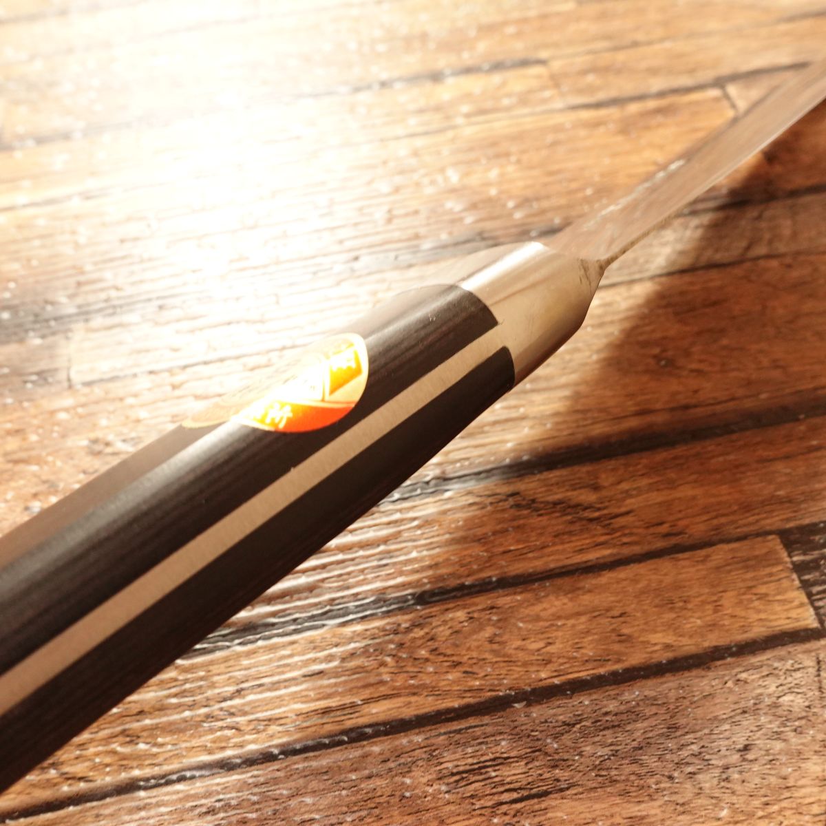 Sakai Takayuki Hone‑Suki Knife, Round Type, Top Grade Hon‑Yaki, With Tsuba, Brand Sticker, Boxed, Unused Storage, 150 mm