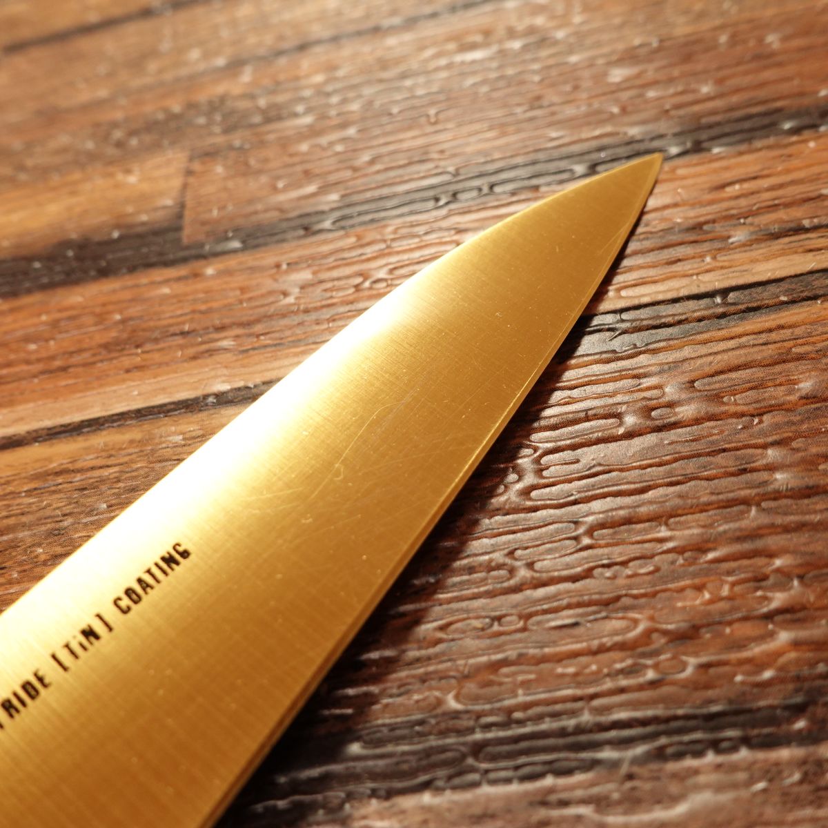 CERACOOK Petty Knife, Gold, Fruit Knife, Titanium Coating, Sekisui Chemical, Boxed, Unused, 125mm