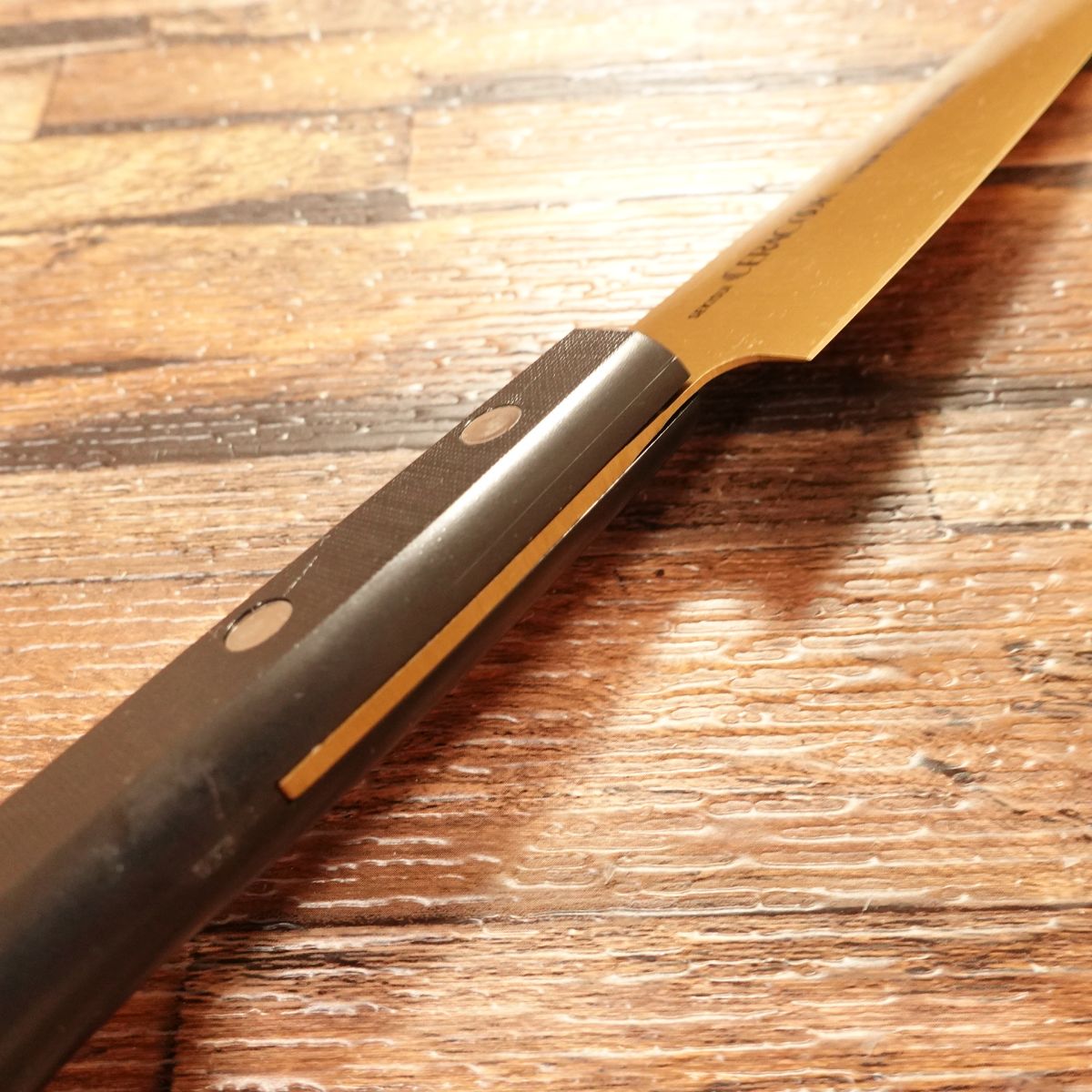 CERACOOK Petty Knife, Gold, Fruit Knife, Titanium Coating, Sekisui Chemical, Boxed, Unused, 125mm