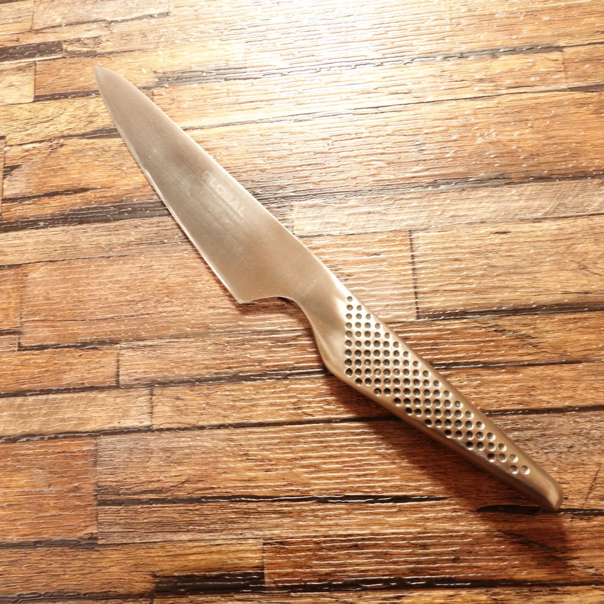 Global Petty Knife GS‑3, Sharpened, Fruit / Decorative Knife, YOSHIKIN (Yoshida Metal Works), 130 mm