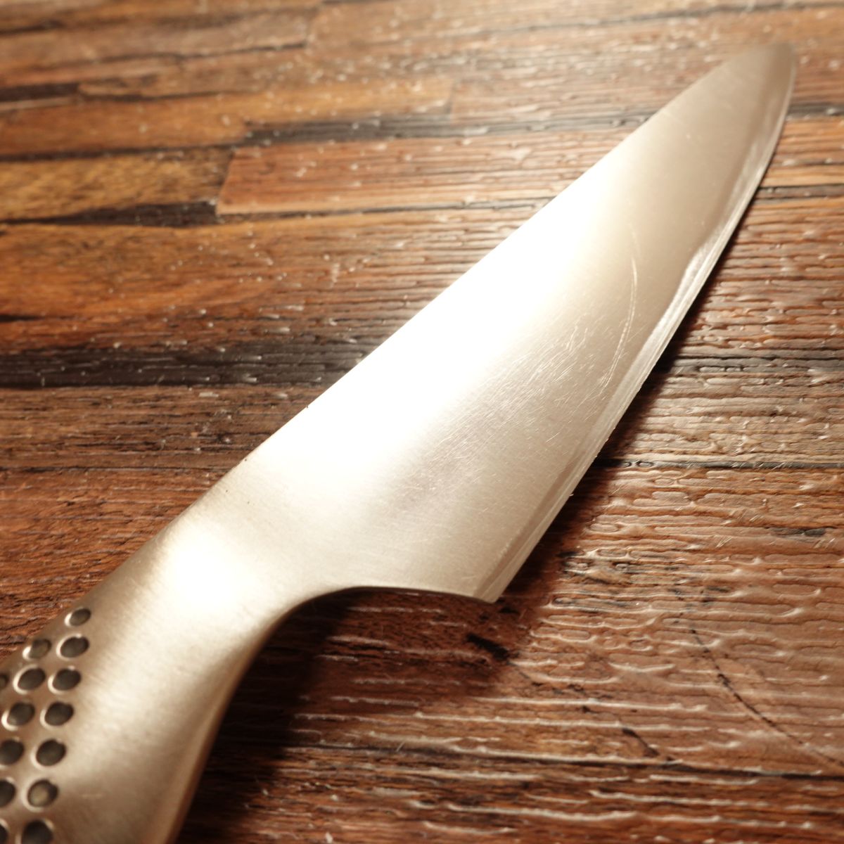 Global Petty Knife GS‑3, Sharpened, Fruit / Decorative Knife, YOSHIKIN (Yoshida Metal Works), 130 mm