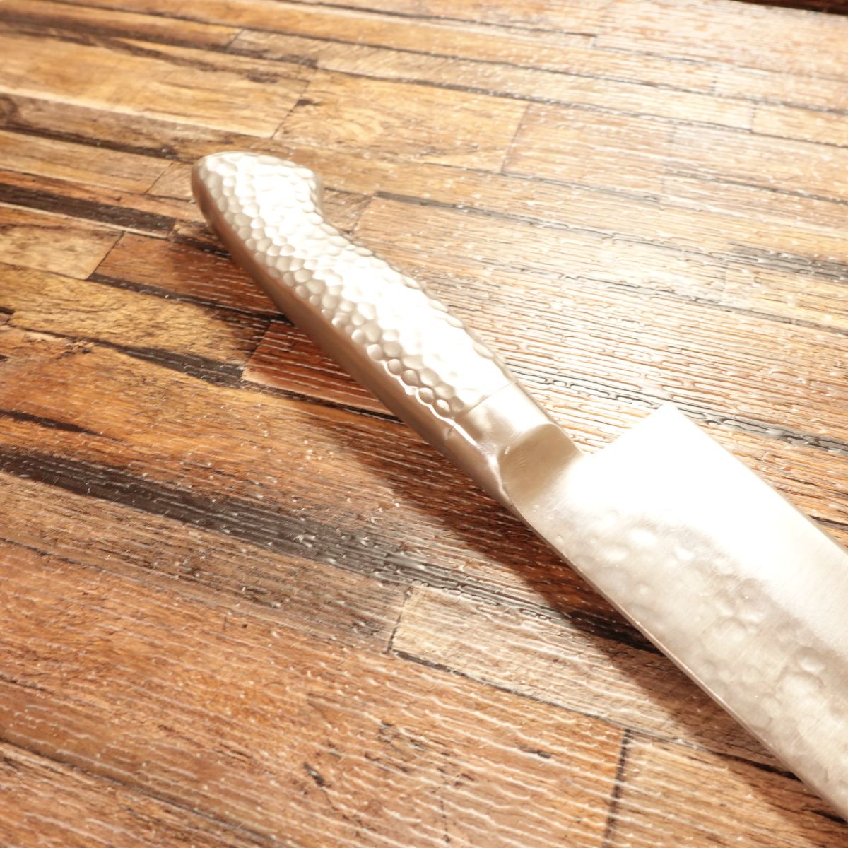 Toshu Gyuto (Chef’s) Knife, Sharpened, All‑Purpose, Hammer Pattern SS “Super Steel,” Light Use, 210 mm