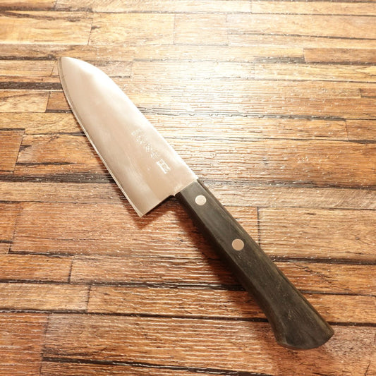 Munefusa Santoku Knife, Sharpened, All‑Purpose, Genuine Laminated, Munefusa Maker, 165 mm