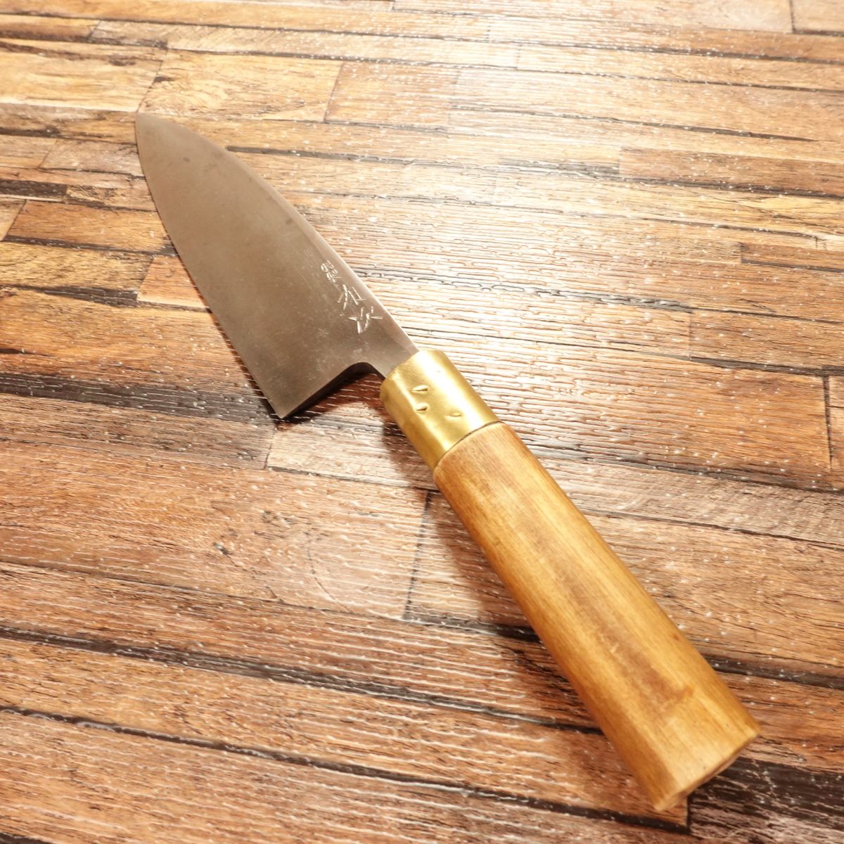 Aritsugu Deba Knife, Sharpened, Special Make, Hagane Steel, Good Condition, 155mm