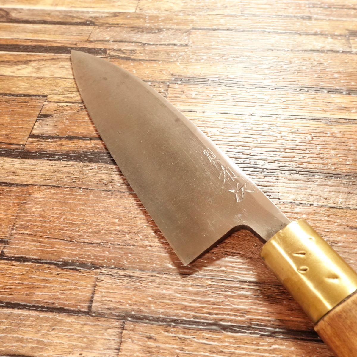 Aritsugu Deba Knife, Sharpened, Special Make, Hagane Steel, Good Condition, 155mm