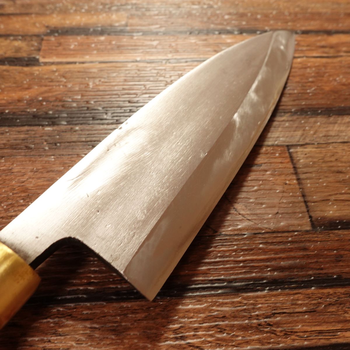 Aritsugu Deba Knife, Sharpened, Special Make, Hagane Steel, Good Condition, 155mm