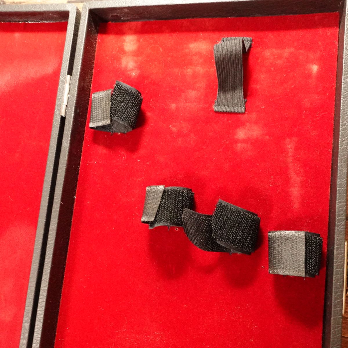 Hard Case for Kitchen Knives, Slim Black Leather Storage Bag, Good Condition