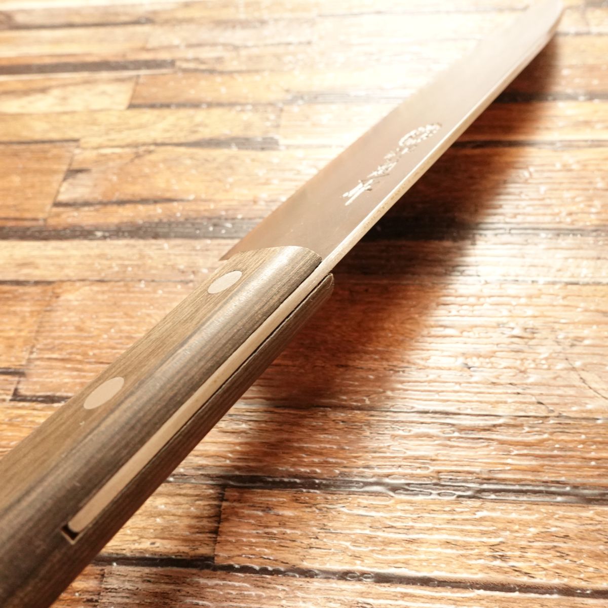 Kikuichi Santoku Knife, Sharpened, Nara Kikuichi-Made, All-Purpose Knife, Warikomi, Minimal Use, Excellent Condition, 165mm