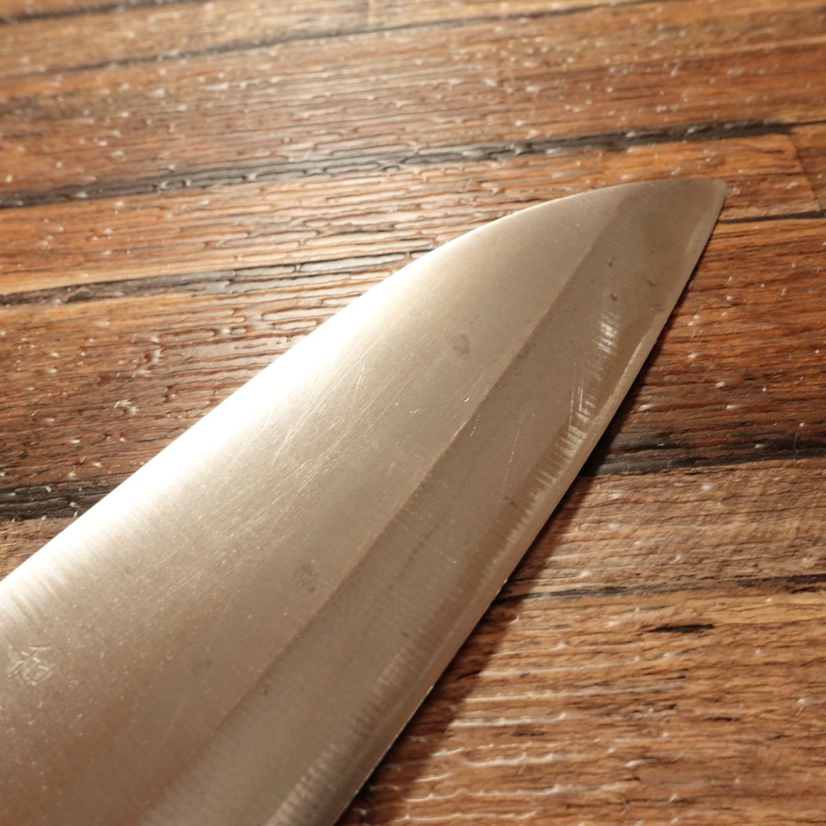Hidetuna Santoku Knife, Sharpened, All-Purpose Knife, Wazukuri Hidetuna, Hagane Steel, 170mm
