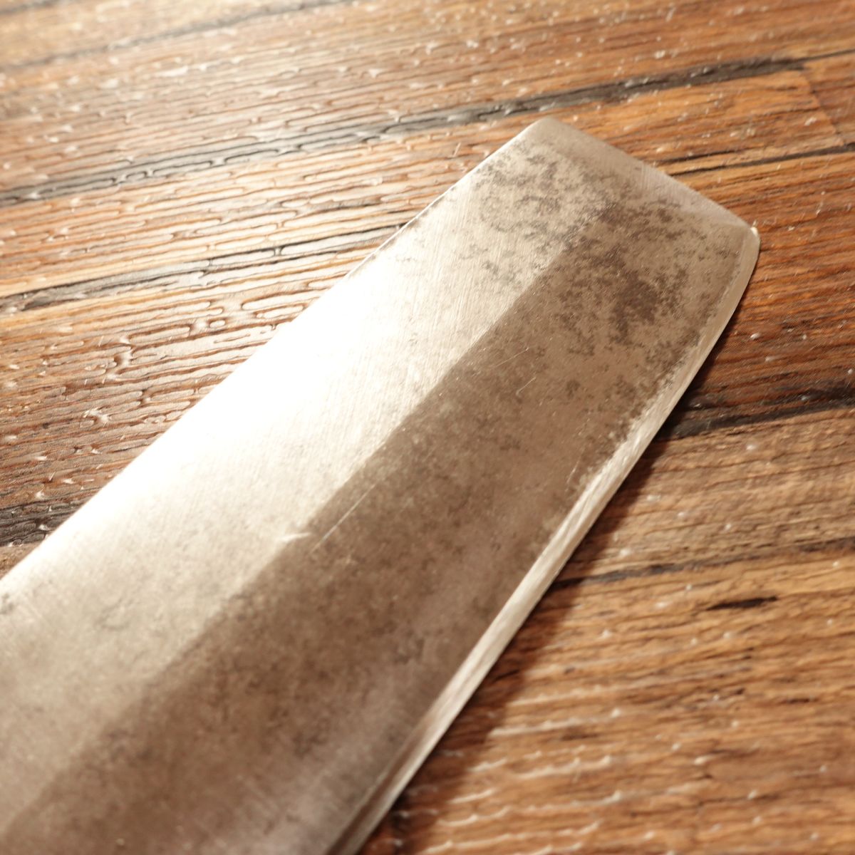 Sakai Toji Usuba Knife, Sharpened, Made by Iwakuni, Water Buffalo Handle, Single Bevel, Nakiri Style, 180mm