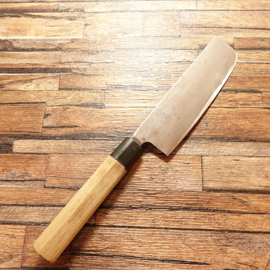 Masazumi Nakiri Knife, Sharpened, Made by Masazumi, Hagane Steel, 150mm
