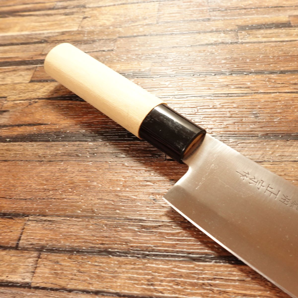 Noshu Masamune Santoku Knife, Sharpened, All-Purpose Japanese Santoku, Stainless Steel, Made by Noshu Masamune, Nearly Unused, 170mm