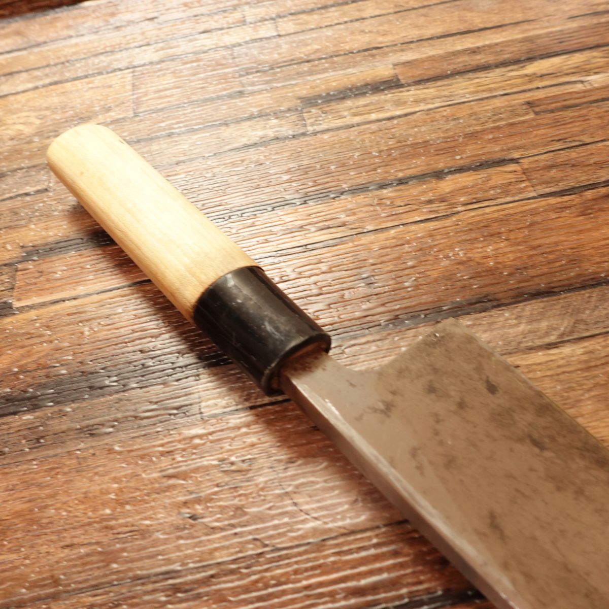 Seki Magoroku Deba Knife, Sharpened, Seki Magoroku "Ume", Hagane Steel, Single Bevel, 155mm