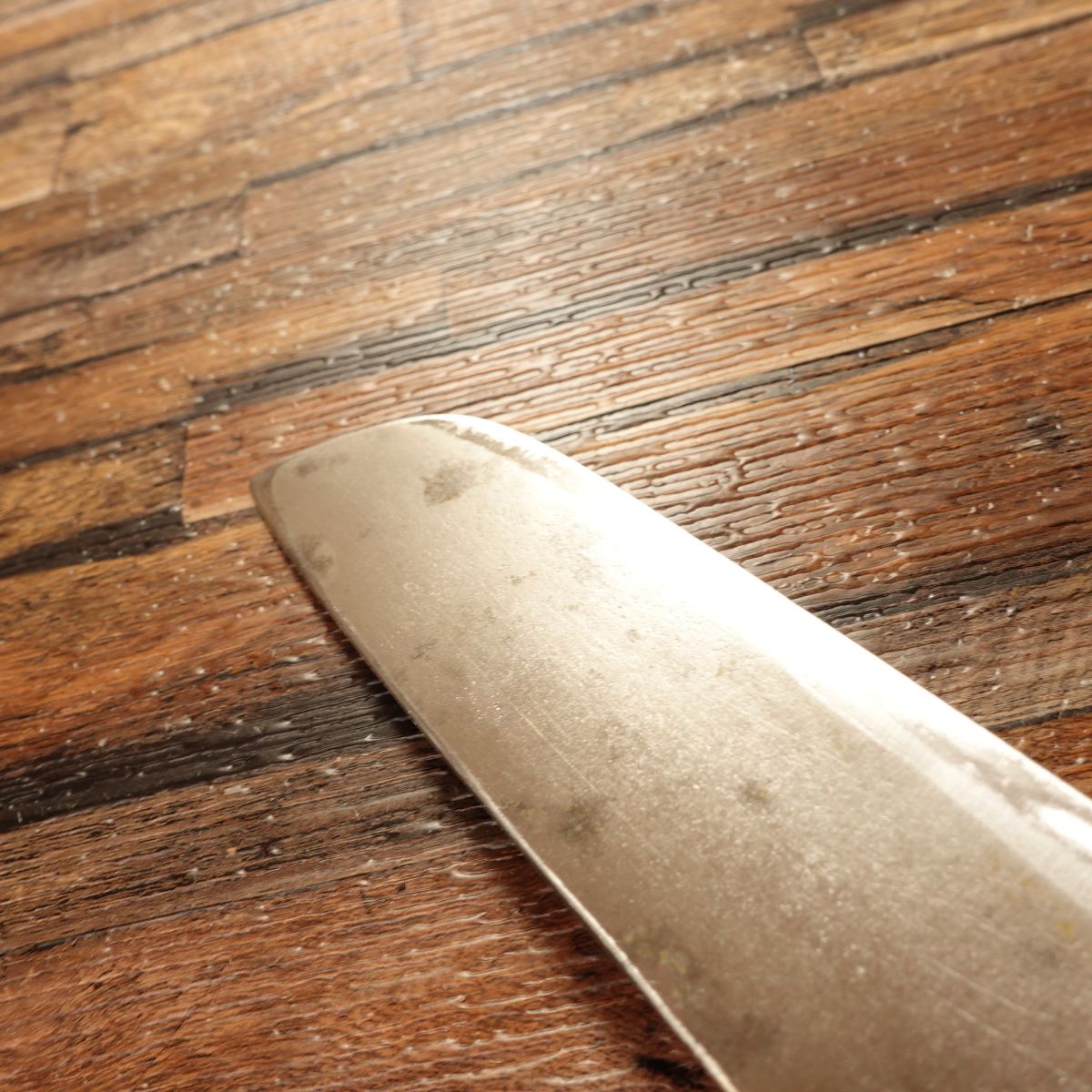 Shojiki Kama-Usuba Knife, Sharpened, Water Buffalo Handle, Single Bevel, Nakiri Style, Made by Shojiki, 165mm