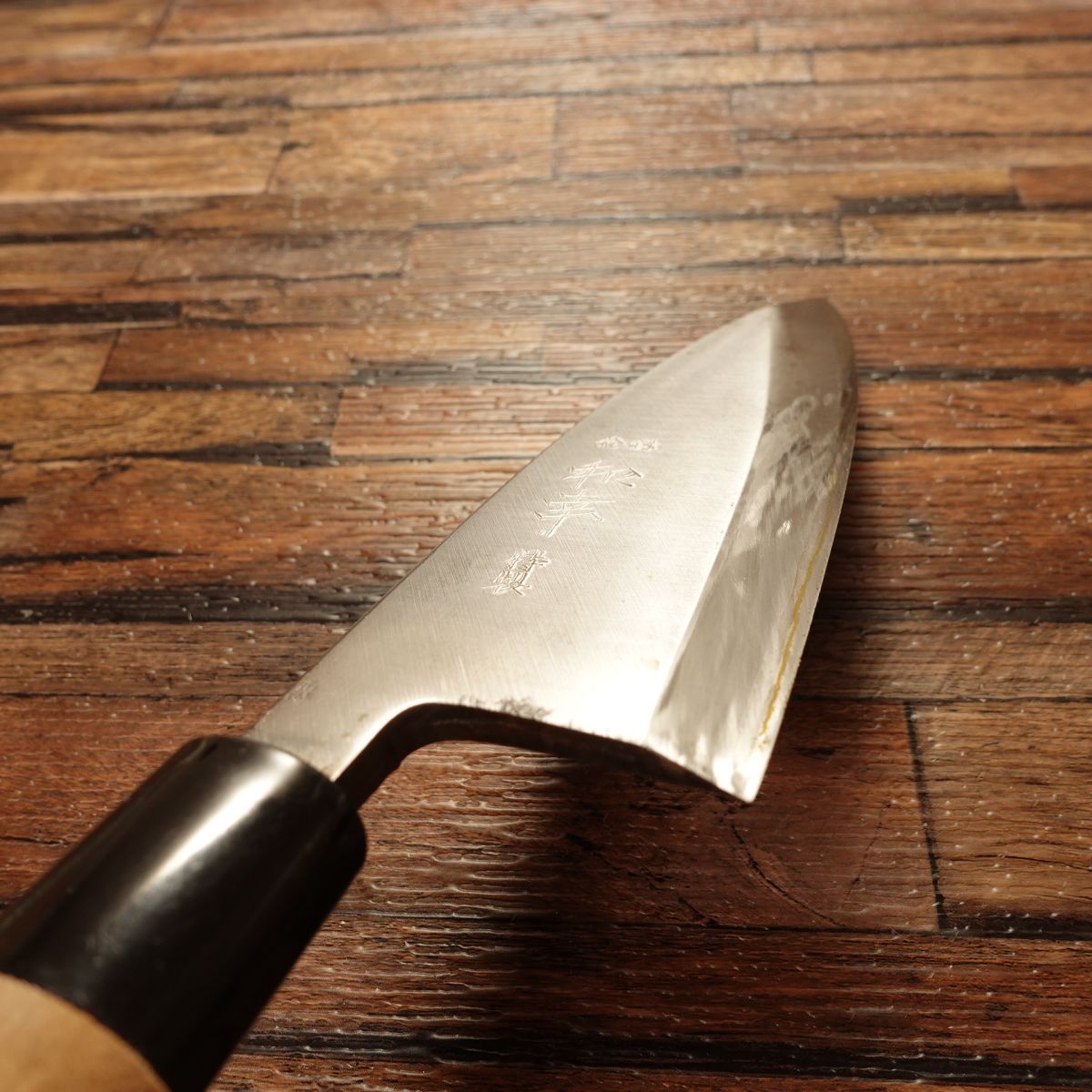Kazuyuki Deba Knife, Sharpened, Special Edition, With Seal, Hagane Steel, Single Bevel, 155mm