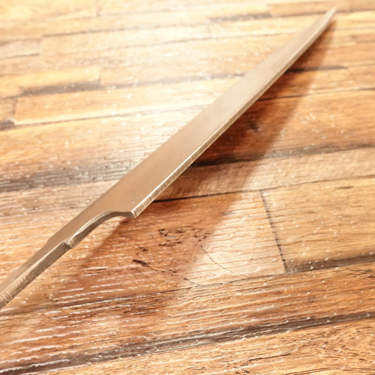 Yanagiba Knife, Unsharpened, Sashimi Knife, Blacksmith Deadstock, DIY Finish, 215mm